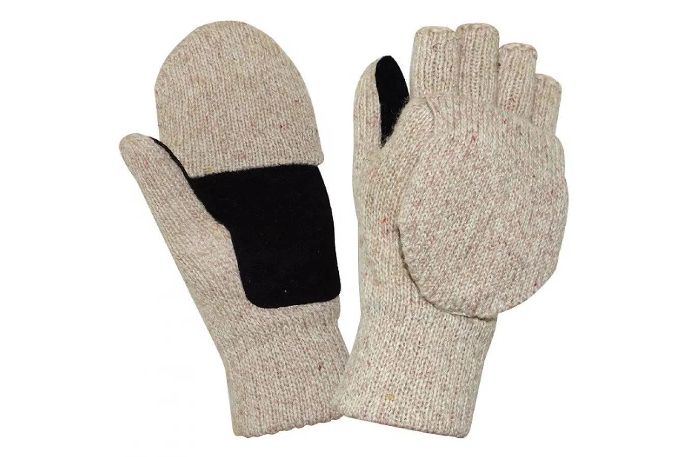 Перчатки-варежки с откидным верхом